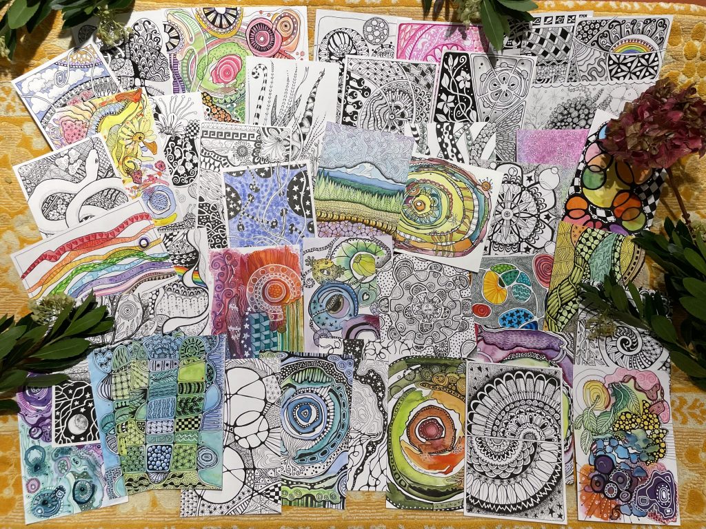 Photo of all drawings available.